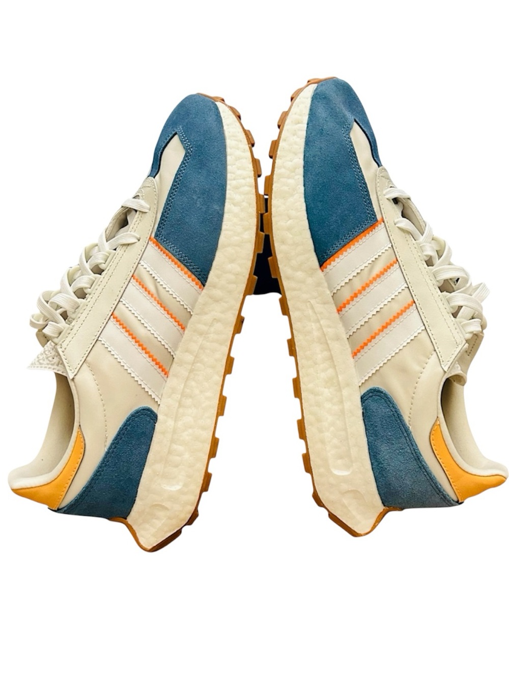 Adidas Retropy E5 Altered Blue White Orange Sneakers 11.5 Men’s EUC w/ Box & Tag
